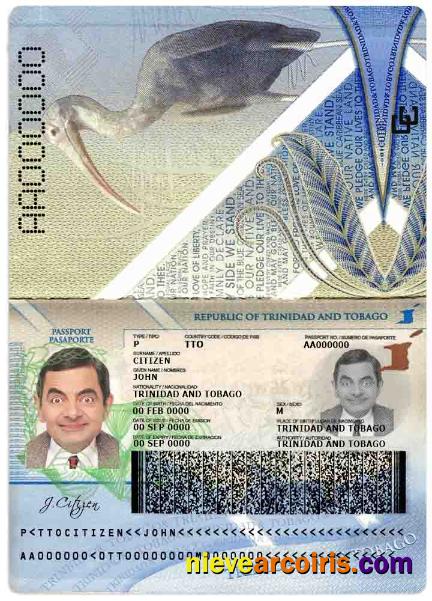 Trinidad and Tobago passport